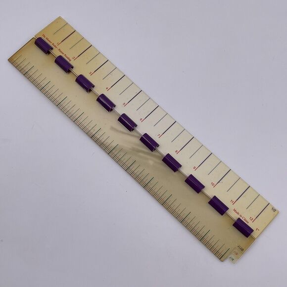 The Master Ruler 5 Layers 1 1/2 1/4 1/8 1/16 inch Math Fractions Home School - Picture 6 of 12